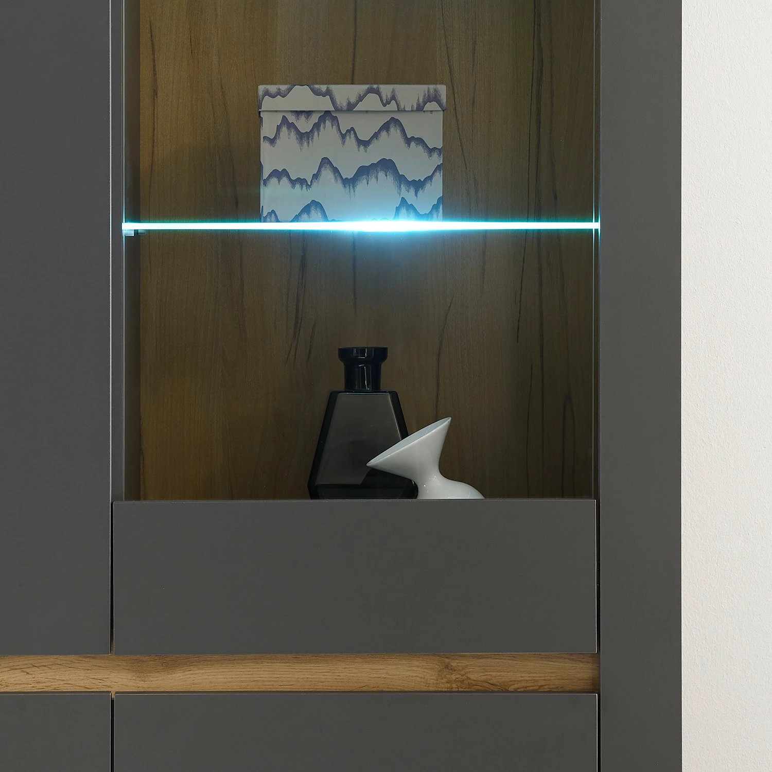 Loftscape Ensemble meubles TV Accra II (4 élém.) - Anthracite / Imitation chêne 21 Loftscape Ensemble meubles TV Accra II (4 élém.) - Anthracite / Imitation chêne – Image 19