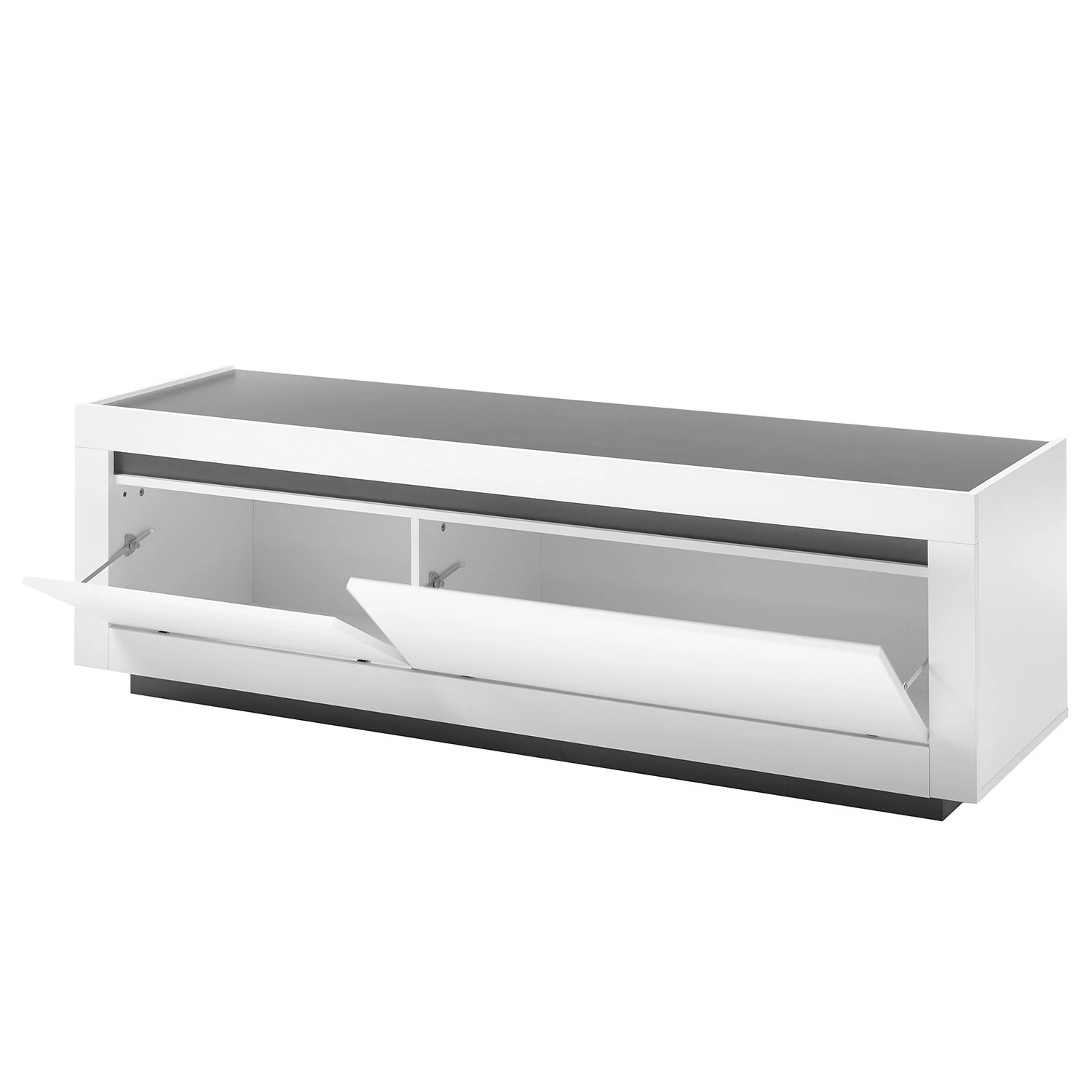 Loftscape Ensemble meubles TV Accra II (4 élém.) - Blanc / Anthracite 12 Loftscape Ensemble meubles TV Accra II (4 élém.) - Blanc / Anthracite – Image 10