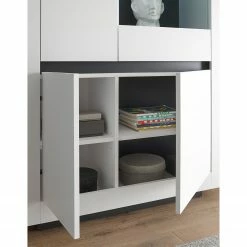 Loftscape Ensemble meubles TV Accra II (4 élém.) - Blanc / Anthracite 45 Loftscape Ensemble meubles TV Accra II (4 élém.) - Blanc / Anthracite -loftscape Boutique 1000348833 220506 042 DETAILS P000000001000348833