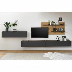 Norrwood Ensemble meubles TV Olon II (4 éléments) - Anthracite
