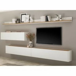 Norrwood Ensemble meubles TV Olon I (5 éléments) - Blanc