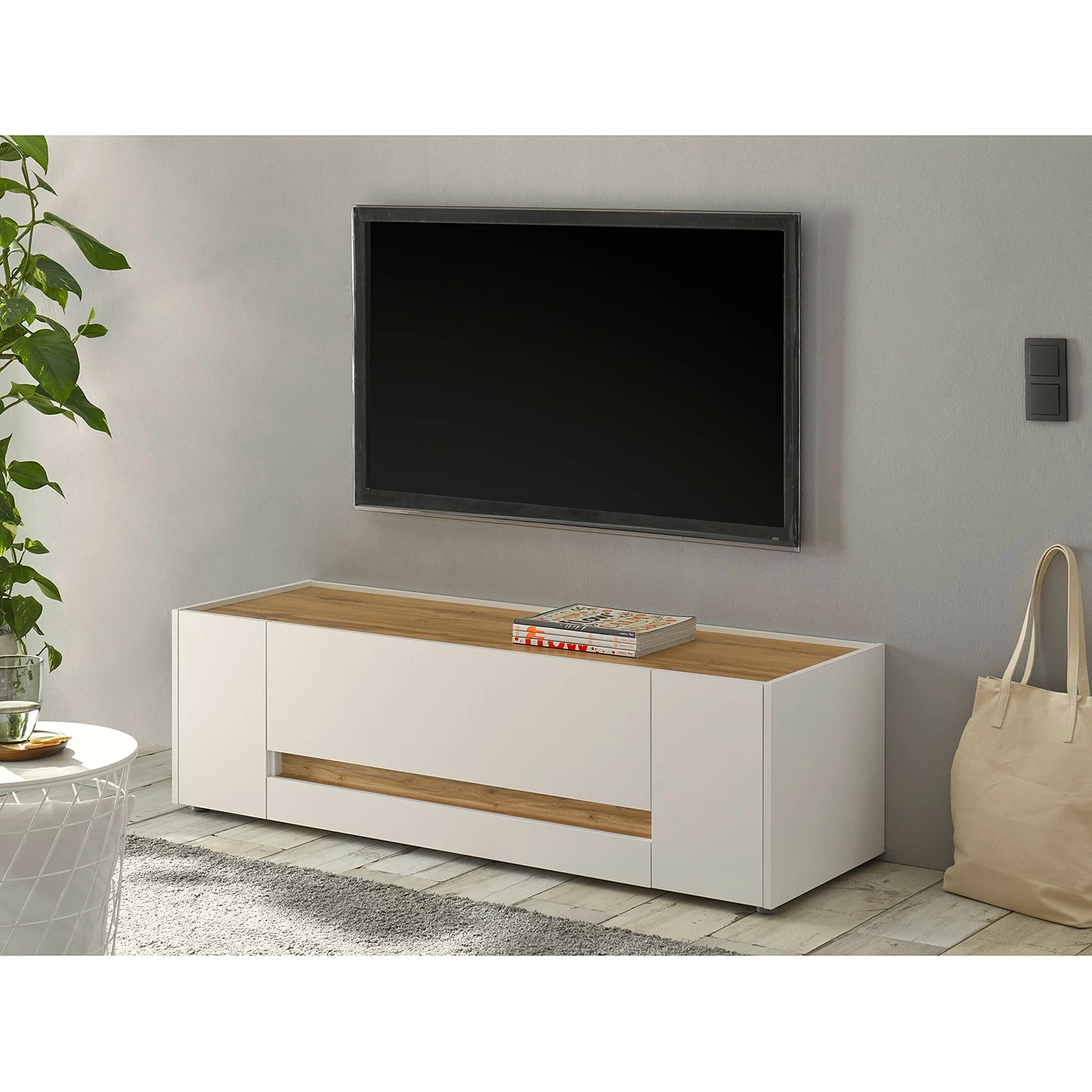 Norrwood Ensemble meubles TV Olon VI (5 éléments) - Blanc 5 Norrwood Ensemble meubles TV Olon VI (5 éléments) - Blanc – Image 3