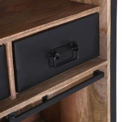 Red Living Buffet haut Toleos - Manguier brut massif / Fer - Manguier / Noir -loftscape Boutique 1000352069 220520 035 DETAILS P000000001000352069