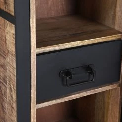 Red Living Buffet haut Toleos - Manguier brut massif / Fer - Manguier / Noir -loftscape Boutique 1000352069 220520 044 DETAILS P000000001000352069