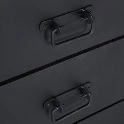 Red Living Meuble TV Toleos - Manguier brut massif / Fer - Manguier / Noir -loftscape Boutique 1000352071 220520 040 DETAILS P000000001000352071