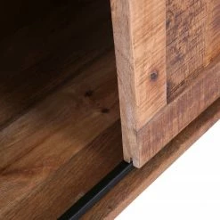 Red Living Meuble TV Toleos - Manguier brut massif / Fer - Manguier / Noir -loftscape Boutique 1000352071 220520 065 DETAILS P000000001000352071