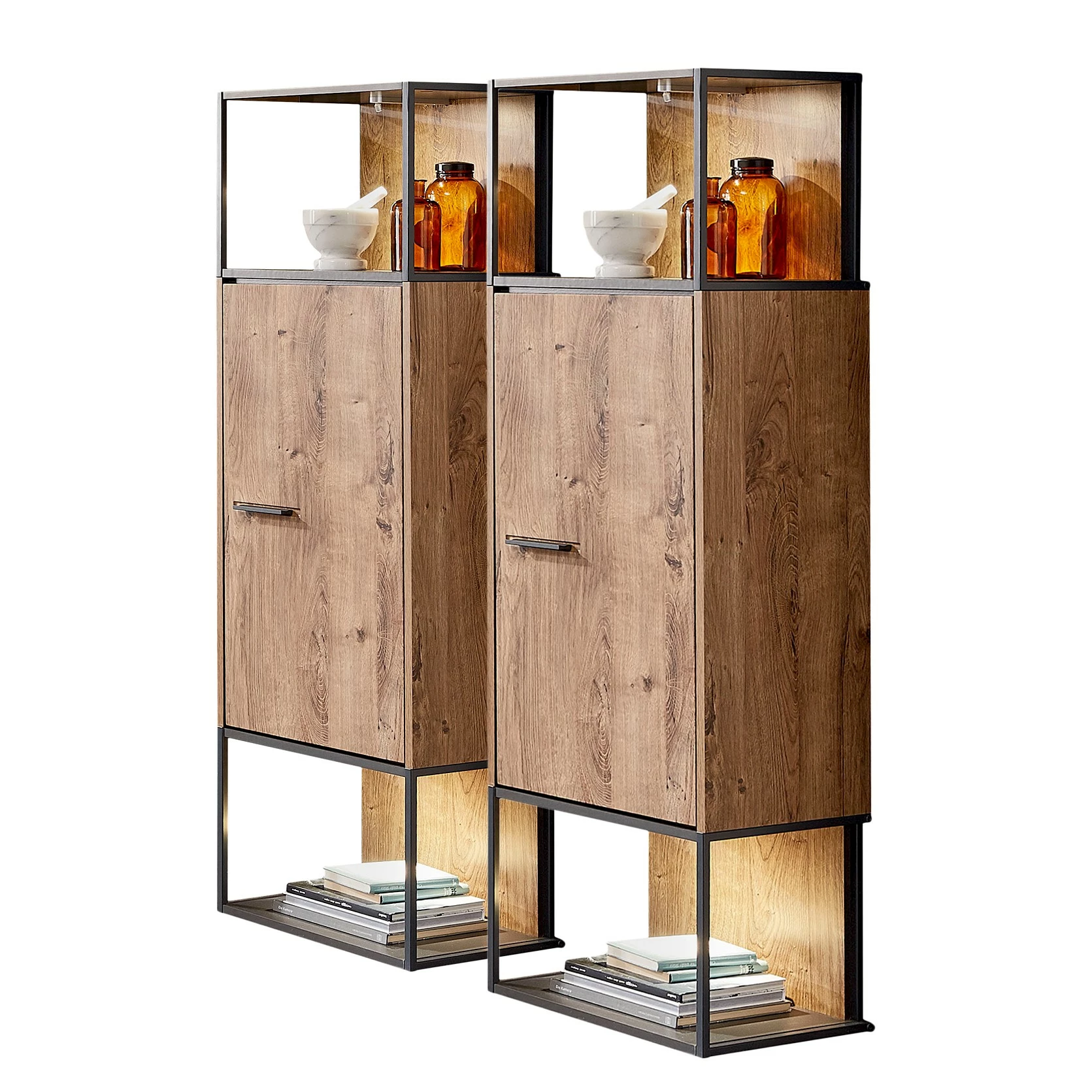 Red Living Ensemble meubles TV Meevoo V (3 élém.) - Imitation chêne rustique / Graphite 11 Red Living Ensemble meubles TV Meevoo V (3 élém.) - Imitation chêne rustique / Graphite – Image 9