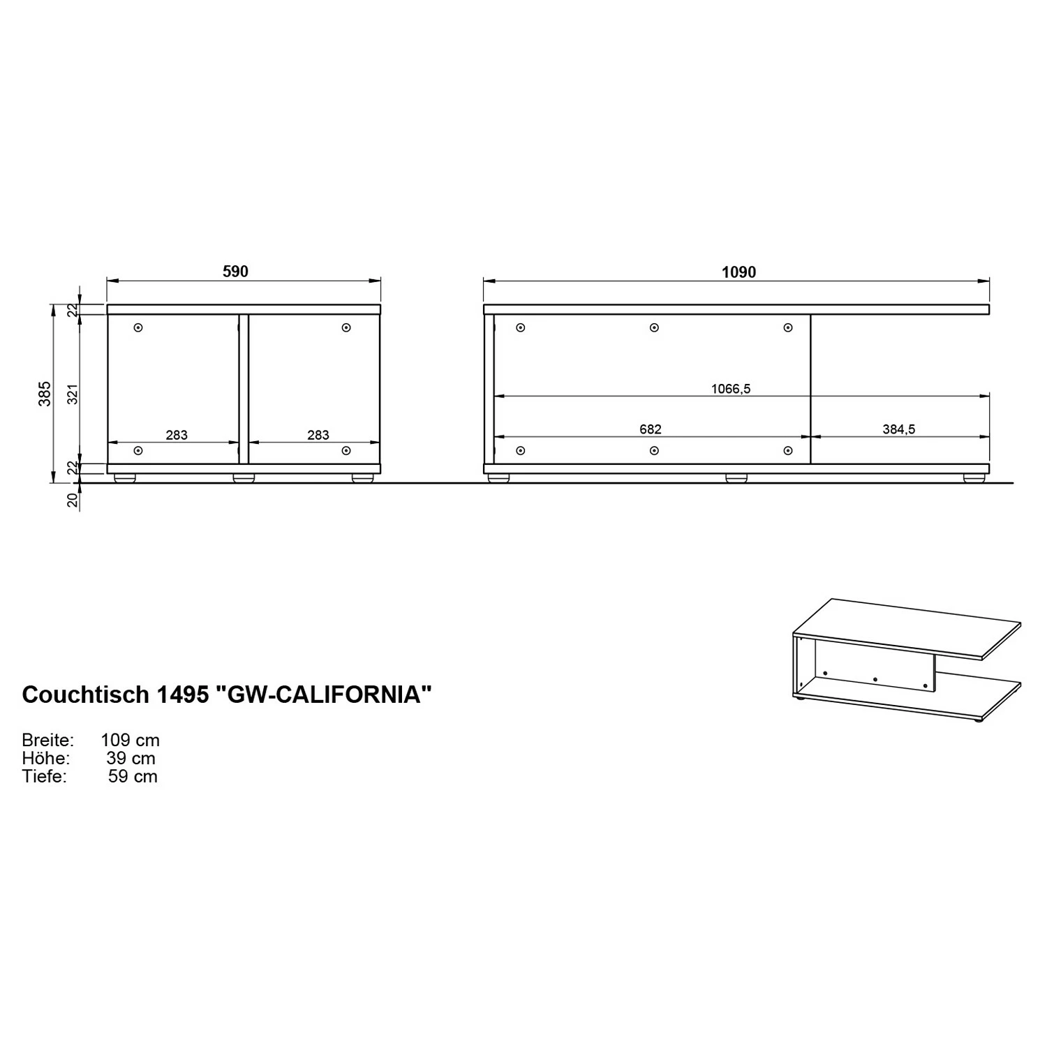 Germania Table basse California - Graphite 9 Germania Table basse California - Graphite – Image 7