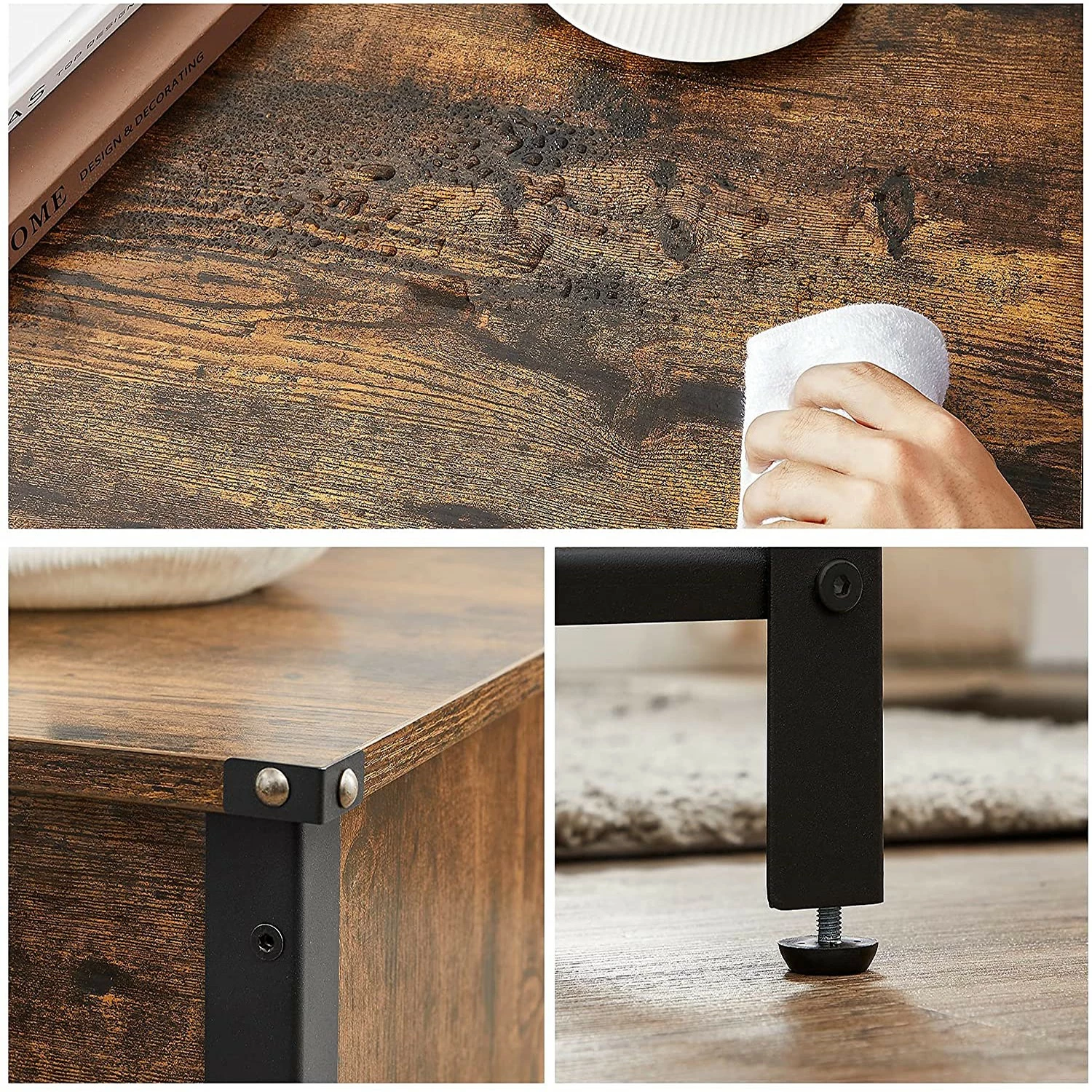 Red Living Table basse Morristown I - Marron / Noir 8 Red Living Table basse Morristown I - Marron / Noir – Image 6