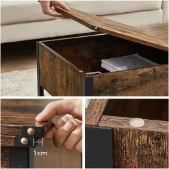 Red Living Table basse Morristown I - Marron / Noir 16 Red Living Table basse Morristown I - Marron / Noir -loftscape Boutique 1000353401 220601 031 DETAILS P000000001000353401