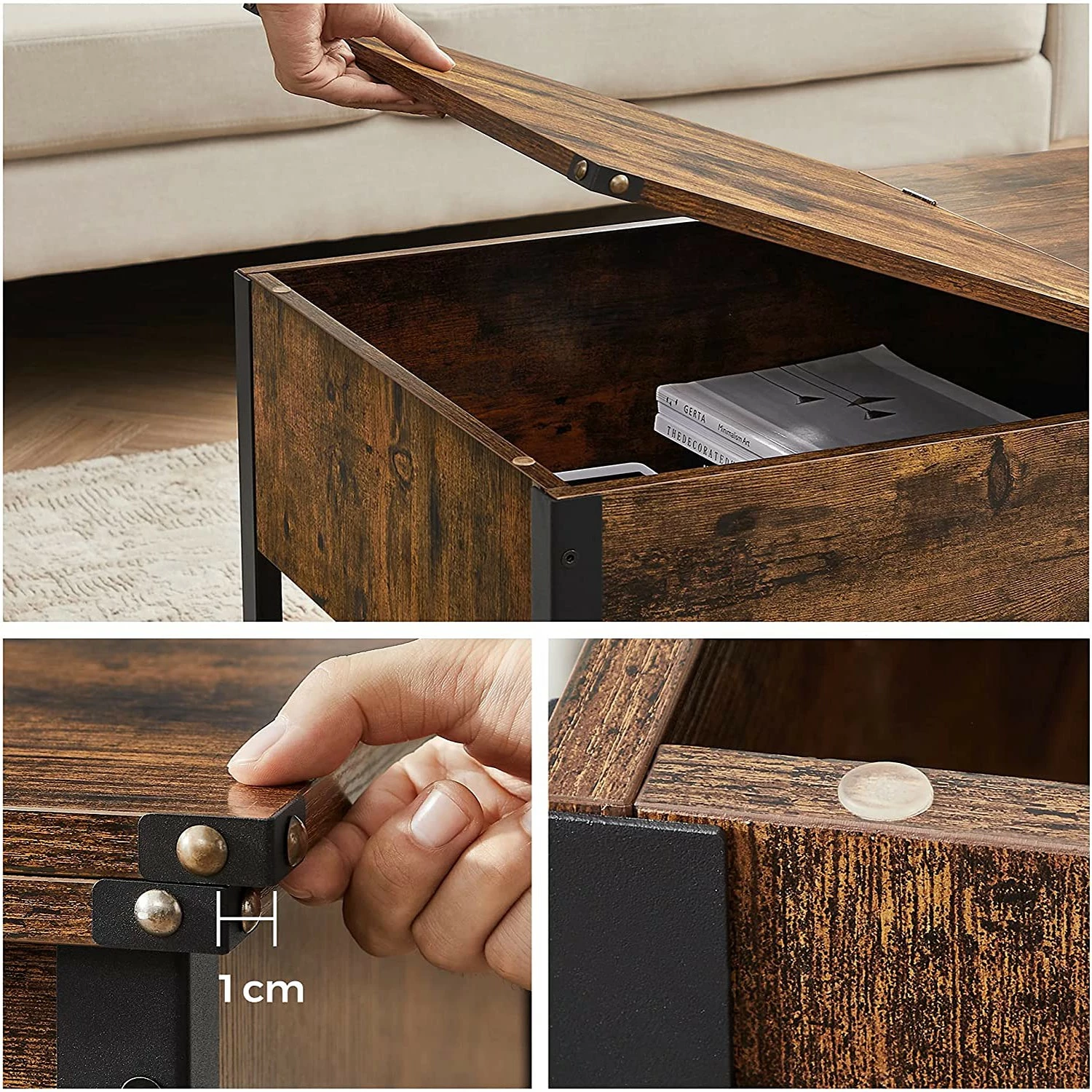 Red Living Table basse Morristown I - Marron / Noir 9 Red Living Table basse Morristown I - Marron / Noir – Image 7