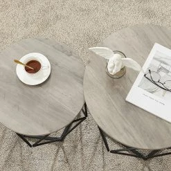 Red Living Tables basses Tuxford II (2 éléments) - Imitation pin gris -loftscape Boutique 1000353402 220601 030 DETAILS P000000001000353402