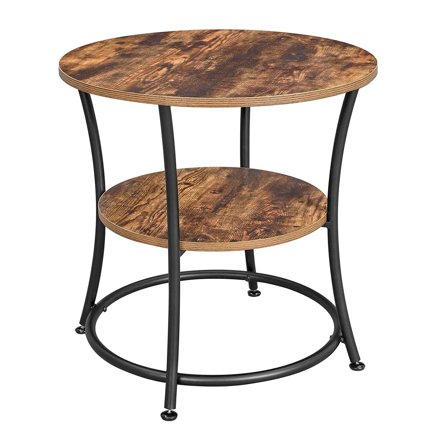 Red Living Bout de canapé Uberto III - Marron / Noir 3 Red Living Bout de canapé Uberto III - Marron / Noir