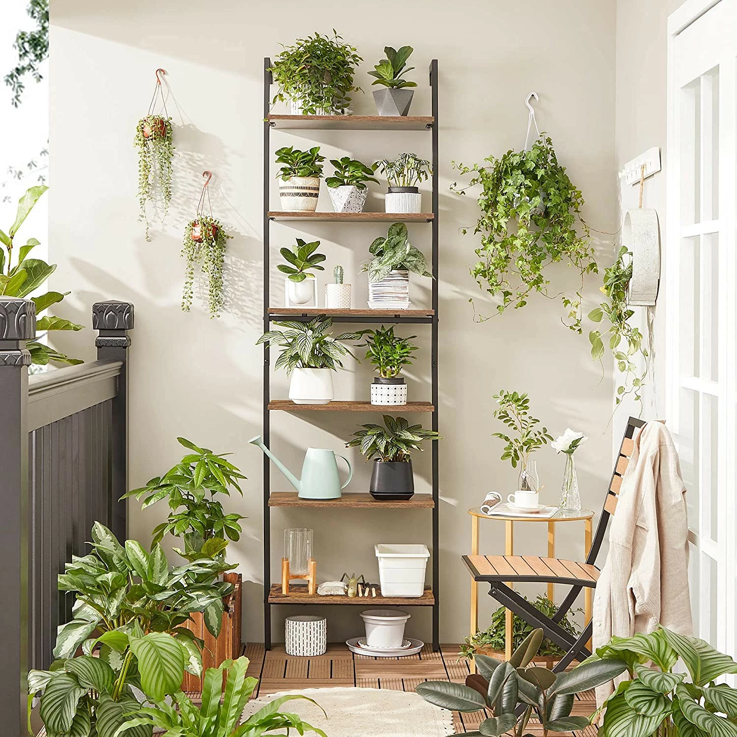 Red Living Étagère Crosshill III - Marron / Noir 4 Red Living Étagère Crosshill III - Marron / Noir – Image 3