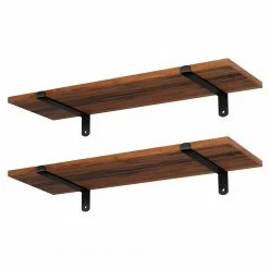 Red Living Tablettes murales Crossville II (lot 2) - Marron / Noir 14 Red Living Tablettes murales Crossville II (lot 2) - Marron / Noir -loftscape Boutique 1000353409 220601 031 DETAILS P000000001000353409