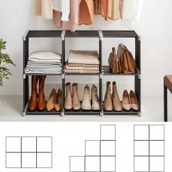 Loftscape Étagère Waledas - Noir / Gris -loftscape Boutique 1000353420 220601 032 DETAILS P000000001000353420