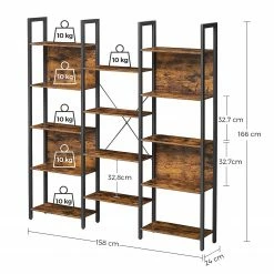Red Living Étagère Leesville IV - Marron / Noir -loftscape Boutique 1000353421 220601 500 SKETCH DETAILS P000000001000353421 sketch
