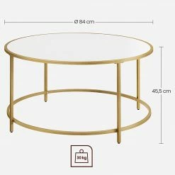 Loftscape Table basse Poygan II - Blanc / Doré 17 Loftscape Table basse Poygan II - Blanc / Doré -loftscape Boutique 1000353423 220601 500 SKETCH DETAILS P000000001000353423 sketch