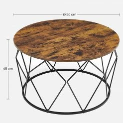 Red Living Table basse Tuxford I - Marron / Noir -loftscape Boutique 1000353426 220601 500 SKETCH DETAILS P000000001000353426 sketch