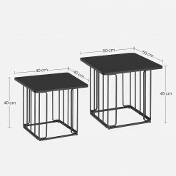 Red Living Bout de canapé Solidus Linu - Métal - Noir -loftscape Boutique 1000353437 220601 500 SKETCH DETAILS P000000001000353437 sketch