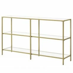 Red Living Étagère Poygan II - Verre / Métal - Doré