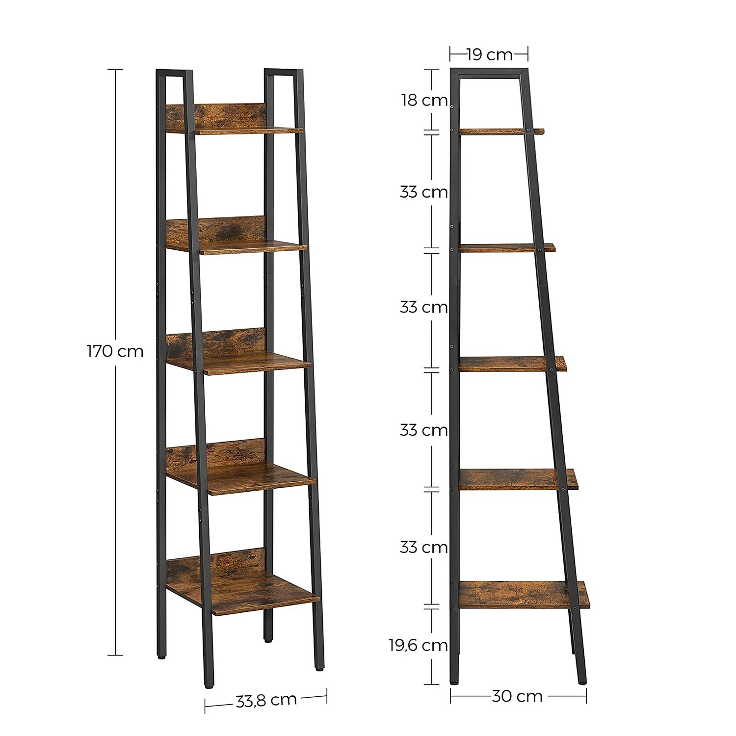 Red Living Étagère Leesville XI - Marron / Noir 10 Red Living Étagère Leesville XI - Marron / Noir – Image 8