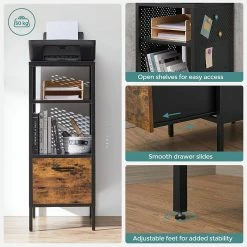 Red Living Étagère Mocksville - Marron / Noir 14 Red Living Étagère Mocksville - Marron / Noir -loftscape Boutique 1000353473 220601 033 DETAILS P000000001000353473