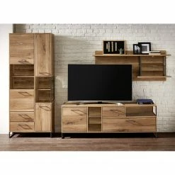 Red Living Étagère murale Sligo - Imitation chêne rustique argenté / Graphite -loftscape Boutique 1000353512 220530 020 MOOD DETAILS P000000001000353512 mood