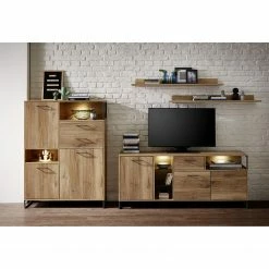 Red Living Étagères murales Sligo (lot de 2) - Imitation chêne rustique argenté 7 Red Living Étagères murales Sligo (lot de 2) - Imitation chêne rustique argenté -loftscape Boutique 1000353513 220610 020 MOOD DETAILS P000000001000353513 mood