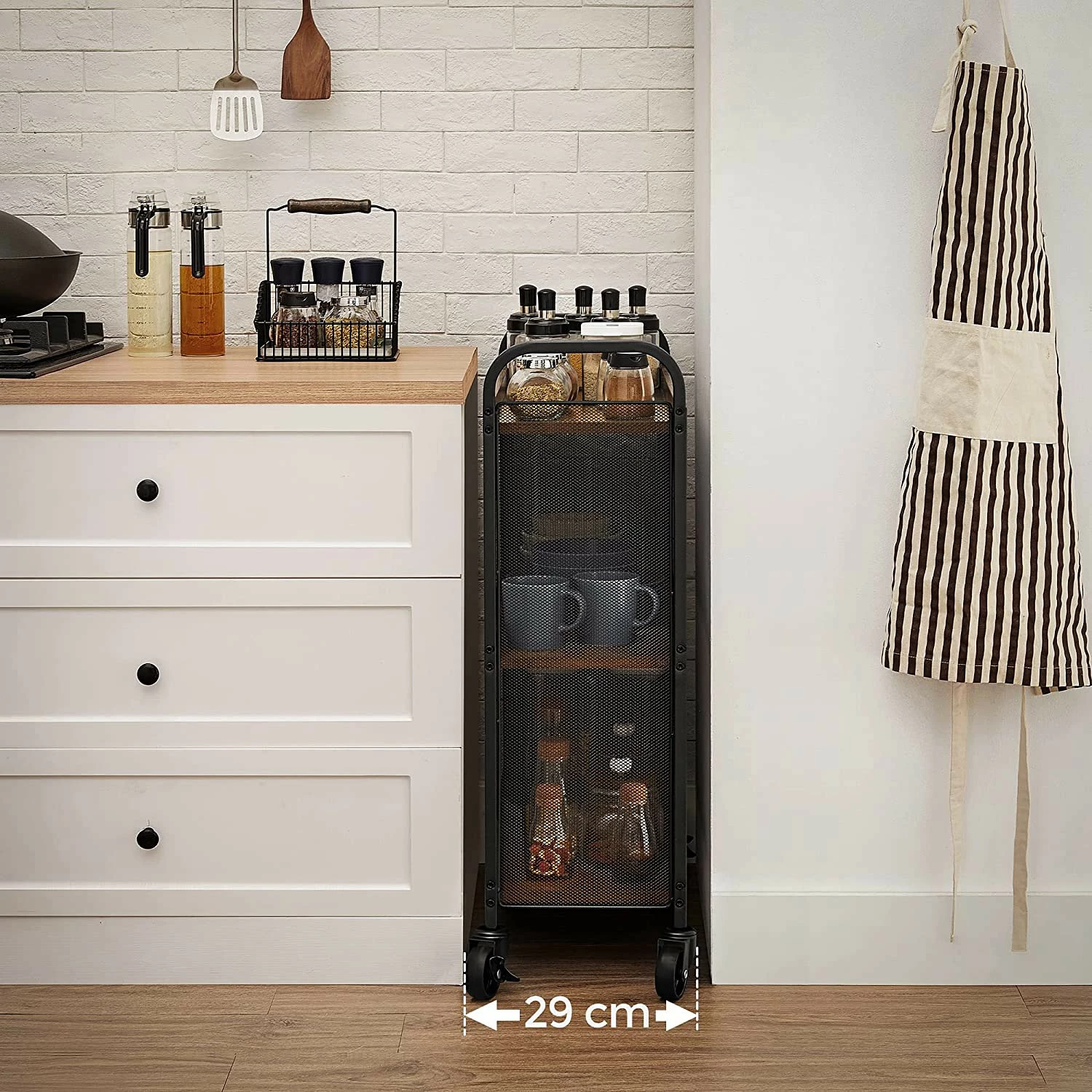 Red Living Desserte Bettyhill - Marron / Noir 9 Red Living Desserte Bettyhill - Marron / Noir – Image 7