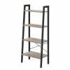 Red Living Étagère Leesville XII - Marron clair / Noir