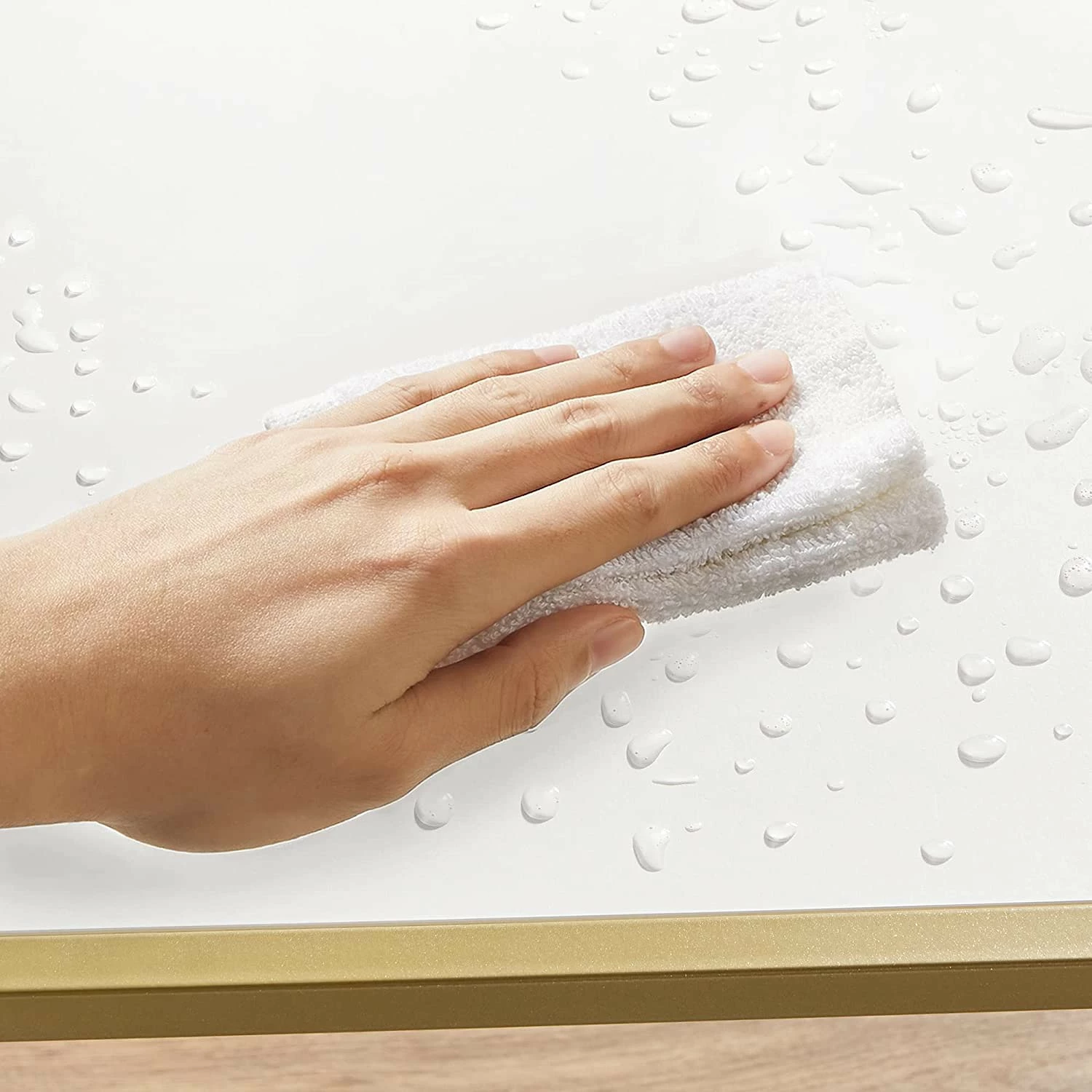 Red Living Console Poygan III - Blanc / Doré 6 Red Living Console Poygan III - Blanc / Doré – Image 4