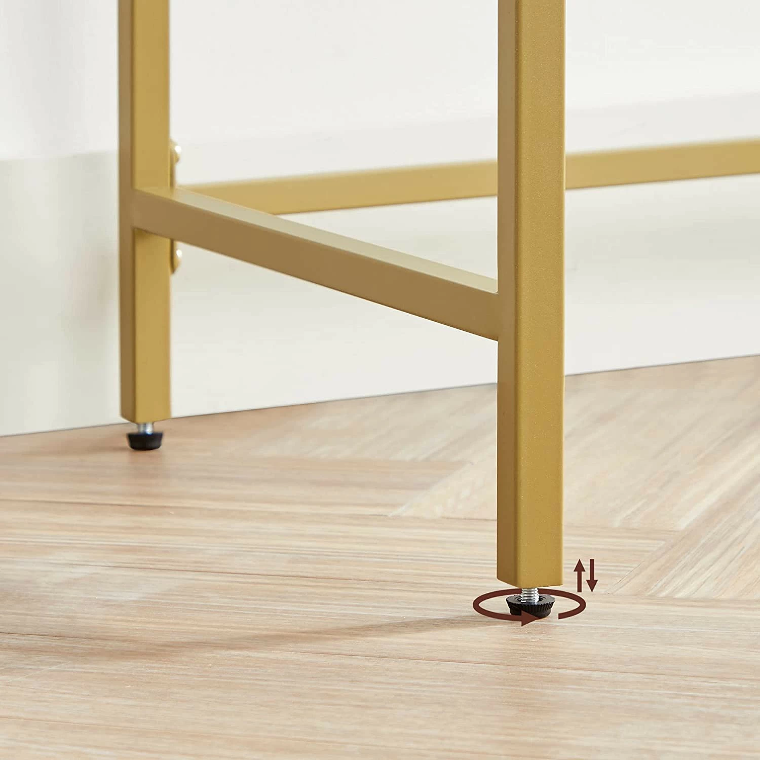 Red Living Console Poygan III - Blanc / Doré 8 Red Living Console Poygan III - Blanc / Doré – Image 6