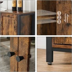 Red Living Buffet Toulouse II - Marron / Noir 16 Red Living Buffet Toulouse II - Marron / Noir -loftscape Boutique 1000355221 220601 031 DETAILS P000000001000355221