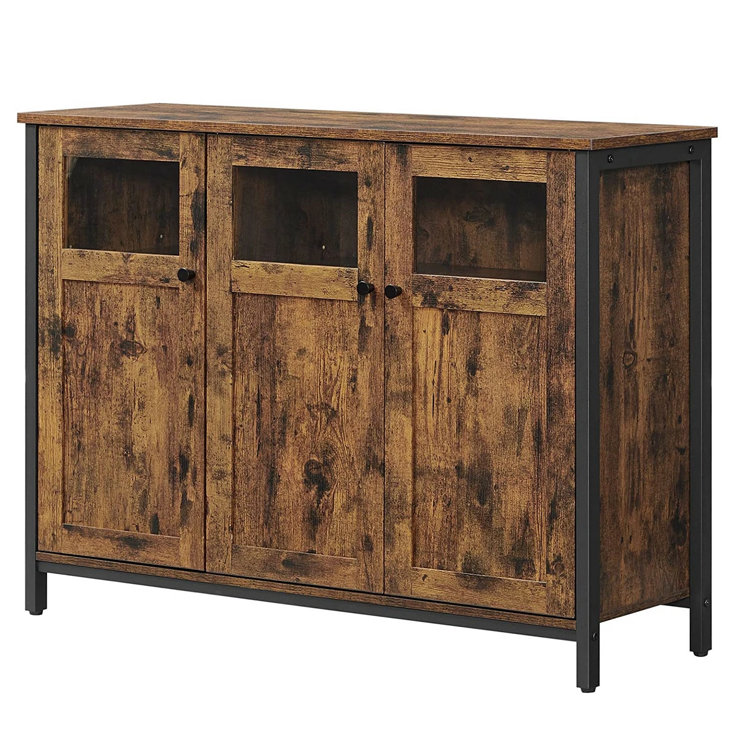 Red Living Buffet Toulouse III - Marron / Noir 3 Red Living Buffet Toulouse III - Marron / Noir