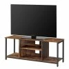 Red Living Banc TV Leesville - Marron / Noir