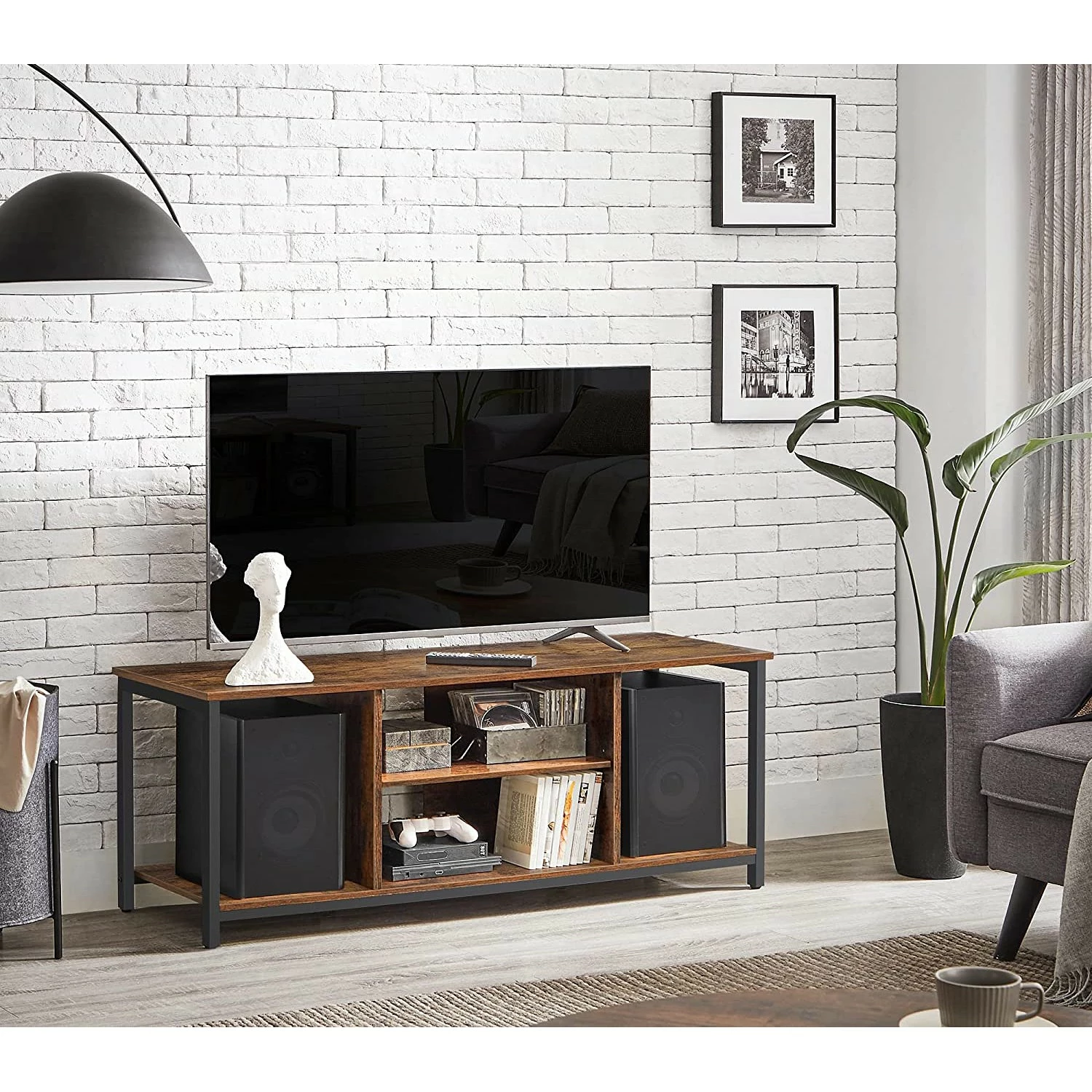 Red Living Banc TV Leesville - Marron / Noir 5 Red Living Banc TV Leesville - Marron / Noir – Image 3