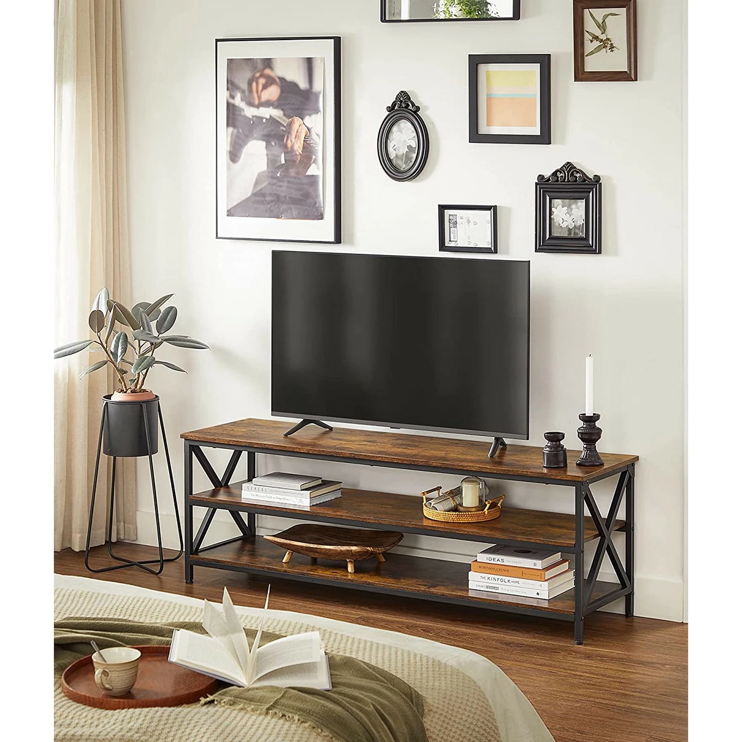 Red Living Banc TV Molalla - Marron / Noir 5 Red Living Banc TV Molalla - Marron / Noir – Image 3