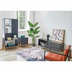 Norrwood Étagère Caborn - Noir / Pin -loftscape Boutique 1000355282 220603 021 MOOD DETAILS P000000001000355282 mood