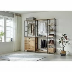 Red Living Étagère Ruoms V - Imitation acacia / Noir -loftscape Boutique 1000355291 220603 020 MOOD DETAILS P000000001000355291 mood