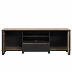 Red Living Meuble TV Vallegrande II - Imitation pin des Alpes / Noir 12 Red Living Meuble TV Vallegrande II - Imitation pin des Alpes / Noir -loftscape Boutique 1000356704 220603 031 DETAILS P000000001000356704