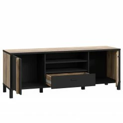 Red Living Meuble TV Vallegrande II - Imitation pin des Alpes / Noir 13 Red Living Meuble TV Vallegrande II - Imitation pin des Alpes / Noir -loftscape Boutique 1000356704 220603 032 DETAILS P000000001000356704