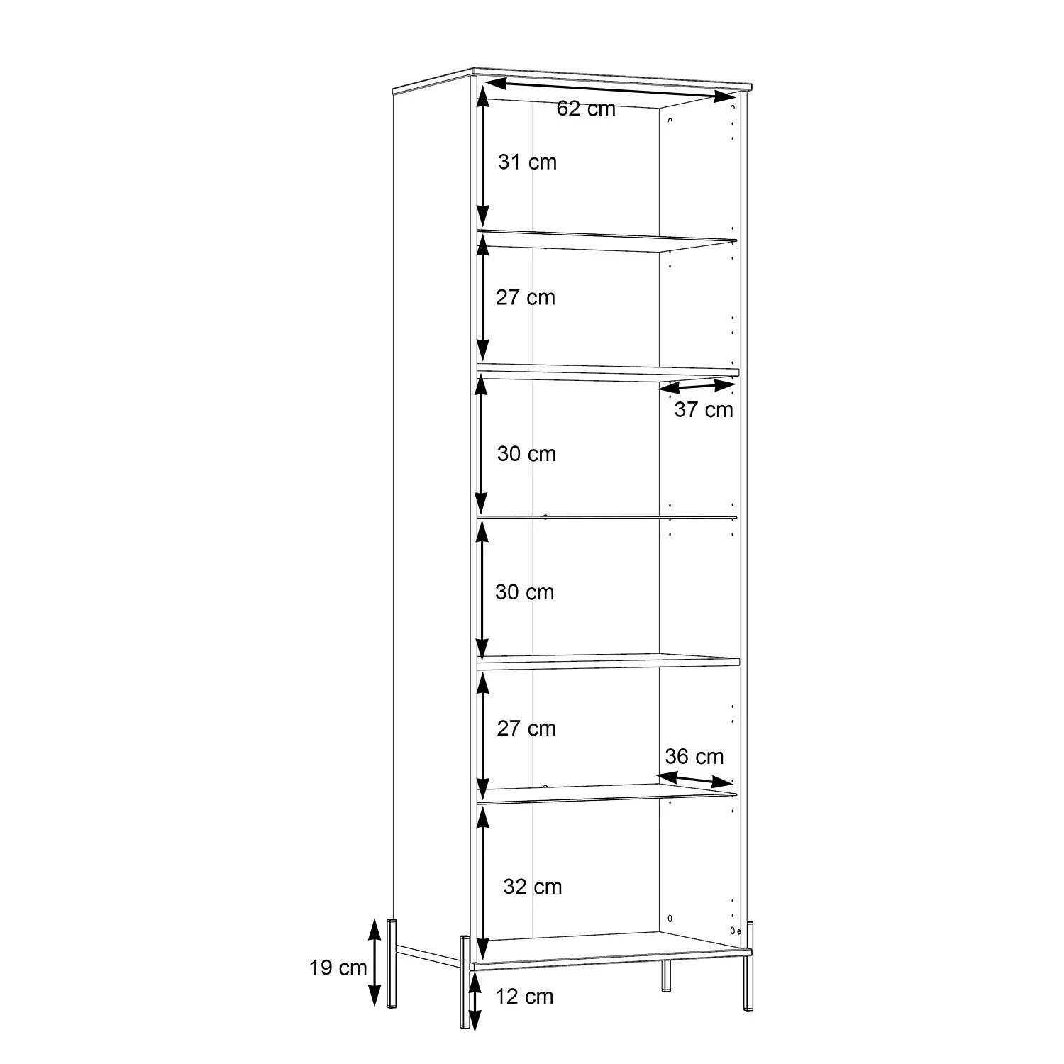 Loftscape Vitrine Ozora - Blanc brillant / Blanc mat 9 Loftscape Vitrine Ozora - Blanc brillant / Blanc mat – Image 7