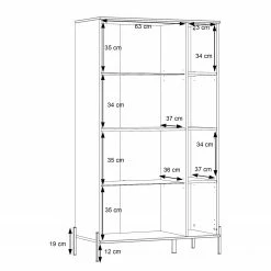 Loftscape Armoire Ozora - Blanc brillant / Blanc mat -loftscape Boutique 1000356716 220603 501 SKETCH DETAILS P000000001000356716 sketch