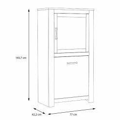 Loftscape Buffet haut Verolme II - Imitation chêne -loftscape Boutique 1000356718 220603 500 SKETCH DETAILS P000000001000356718 sketch
