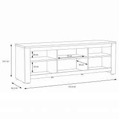 Loftscape Meuble TV Verolme I - Imitation chêne -loftscape Boutique 1000356724 220603 501 SKETCH DETAILS P000000001000356724 sketch
