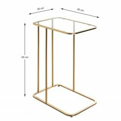 Loftscape Bout de canapé Sabugal - Verre / Métal - Doré -loftscape Boutique 1000356853 220609 500 SKETCH DETAILS P000000001000356853 sketch