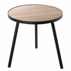 Red Living Bout de canapé Glurns I - Métal - Imitation chêne / Noir -loftscape Boutique 1000356854 220609 030 DETAILS P000000001000356854