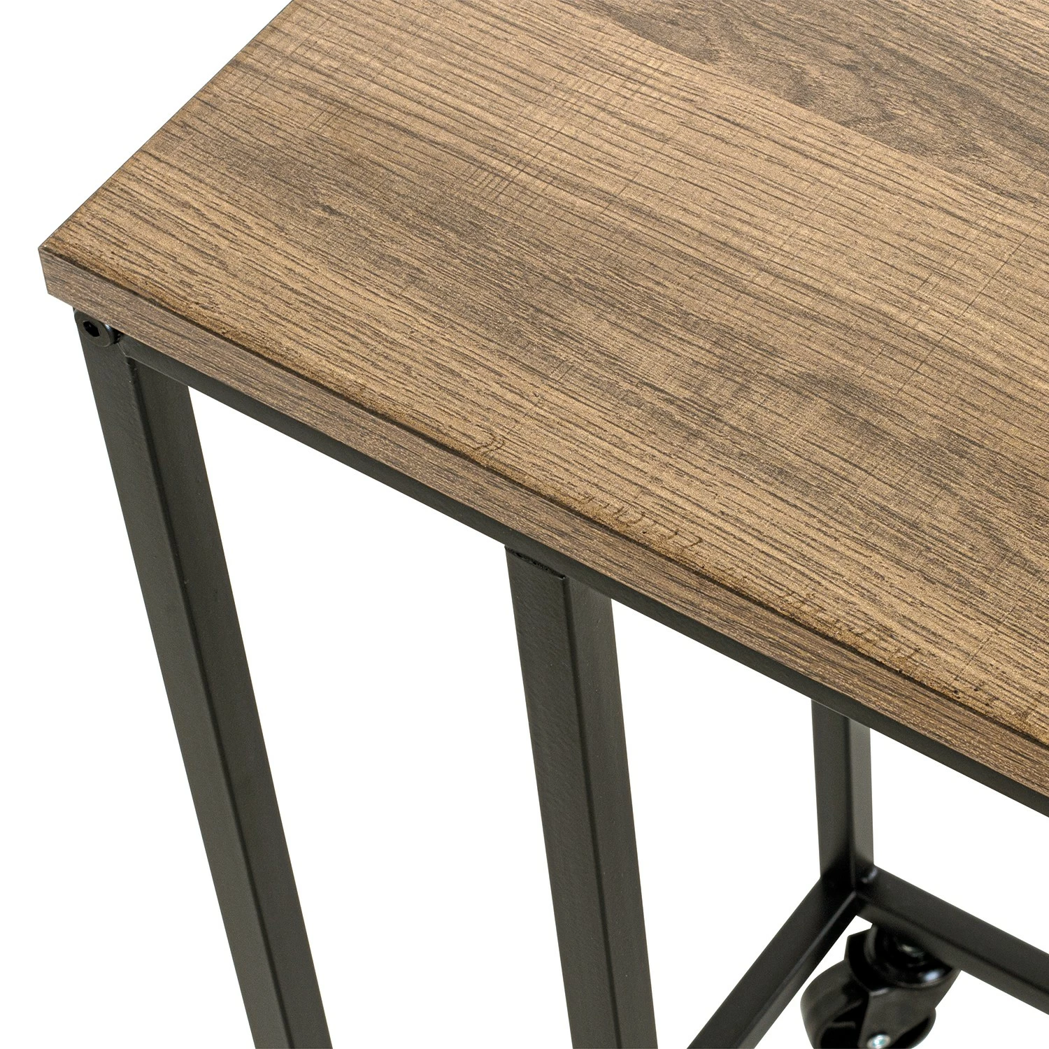 Red Living Bout de canapé Vettweiß - Métal - Imitation chêne / Noir 8 Red Living Bout de canapé Vettweiß - Métal - Imitation chêne / Noir – Image 6