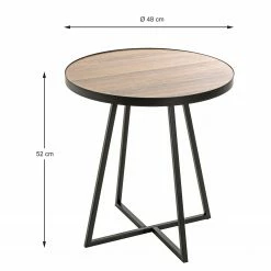 Red Living Bout de canapé Chorin II - Imitation chêne / Noir -loftscape Boutique 1000356862 220609 500 SKETCH DETAILS P000000001000356862 sketch